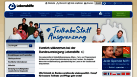 What Lebenshilfe.de website looked like in 2016 (7 years ago)