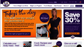 What Laweightloss.com website looked like in 2016 (7 years ago)