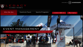 What Legacyglobalsports.com website looked like in 2016 (9 years ago)