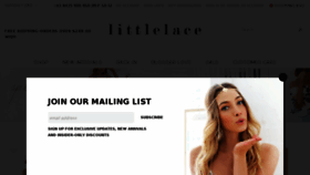 What Littlelace.co website looked like in 2016 (7 years ago)