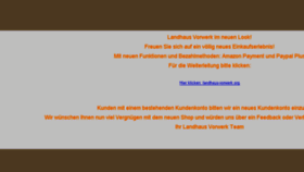 What Landhaus-vorwerk.de website looked like in 2016 (7 years ago)