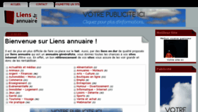 What Liensannuaire.fr website looked like in 2016 (7 years ago)