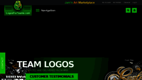 What Logosforteams.com website looked like in 2016 (7 years ago)