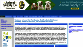 What Lonestarpet.com website looked like in 2016 (7 years ago)
