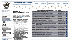 What Labtestedonline.com website looked like in 2016 (7 years ago)