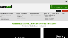 What Leadinggreen.com website looked like in 2016 (7 years ago)