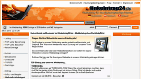 What Linkeintrag24.de website looked like in 2016 (7 years ago)