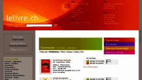What Lelivre.ch website looked like in 2016 (7 years ago)