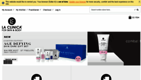 What Laclinica.com website looked like in 2016 (9 years ago)