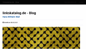 What Linkskatalog.de website looked like in 2016 (7 years ago)