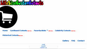 What Lifesizecustomcutouts.com website looked like in 2016 (7 years ago)