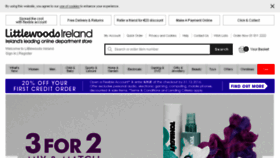 What Littlewoodsireland.ie website looked like in 2016 (7 years ago)