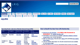 What Lrig.org website looked like in 2016 (7 years ago)
