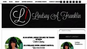What Lindsayafranklin.com website looked like in 2016 (7 years ago)