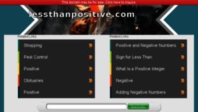 What Lessthanpositive.com website looked like in 2016 (7 years ago)