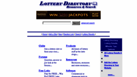 What Lotterydirectory.com website looked like in 2016 (7 years ago)