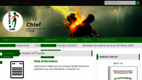 What Lfwchlef.com website looked like in 2016 (7 years ago)
