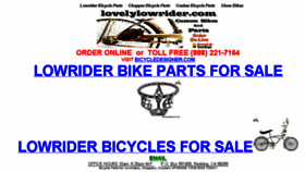 What Lovelylowrider.com website looked like in 2016 (7 years ago)