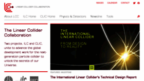 What Linearcollider.org website looked like in 2016 (7 years ago)