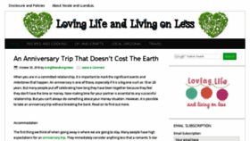 What Lovinglifeandlivingonless.com website looked like in 2016 (7 years ago)