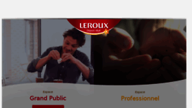 What Leroux.com website looked like in 2016 (7 years ago)