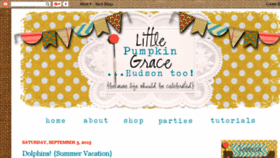What Littlepumpkingrace.com website looked like in 2016 (7 years ago)