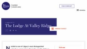 What Lodgeatvalleyridge.ca website looked like in 2016 (7 years ago)