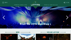What Latitudefestival.com website looked like in 2016 (7 years ago)
