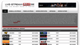 What Live-stream-live.se website looked like in 2016 (7 years ago)