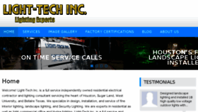 What Lighttechinc.com website looked like in 2016 (7 years ago)