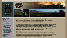 What Lonemountaincattle.com website looked like in 2016 (7 years ago)