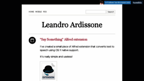 What Leandroardissone.com website looked like in 2016 (7 years ago)