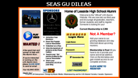 What Leasidehighschool.com website looked like in 2016 (7 years ago)