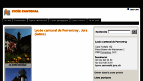 What Lycee.ch website looked like in 2016 (7 years ago)