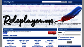 What Letsroleplay.com website looked like in 2016 (7 years ago)