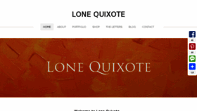 What Lonequixote.com website looked like in 2016 (7 years ago)