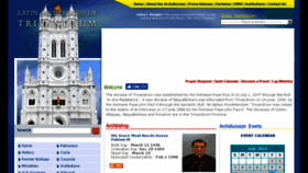 What Latinarchdiocesetrivandrum.org website looked like in 2016 (7 years ago)