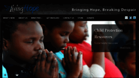 What Livinghope.co.za website looked like in 2016 (7 years ago)