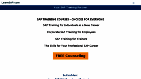What Learnsap.com website looked like in 2016 (7 years ago)