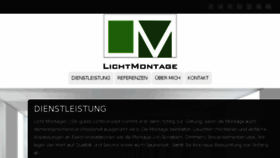 What Lichtmontage.ch website looked like in 2016 (7 years ago)