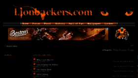 What Lionbackers.com website looked like in 2016 (7 years ago)