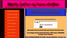 What Lutherdansk.dk website looked like in 2016 (7 years ago)