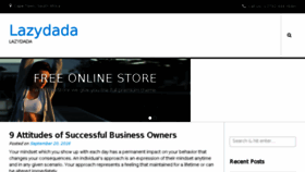 What Lazydada.com website looked like in 2016 (7 years ago)