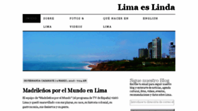 What Limaeslinda.com website looked like in 2016 (7 years ago)