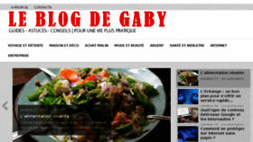 What Leblogdegaby.com website looked like in 2016 (7 years ago)