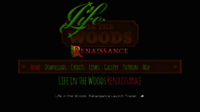What Lifeinthewoods.ca website looked like in 2016 (7 years ago)