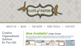 What Lifeonpaperco.com website looked like in 2016 (7 years ago)