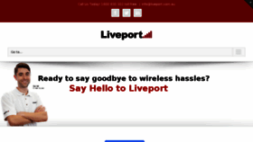What Liveport.com.au website looked like in 2016 (7 years ago)
