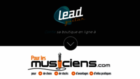 What Leadguitars.fr website looked like in 2016 (7 years ago)