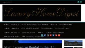What Luxuryhomedigest.com website looked like in 2016 (7 years ago)